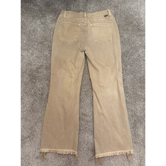 Risen High Rise Women's Distressed Jeans in Sand, 7/28 - Picture 7 of 9
